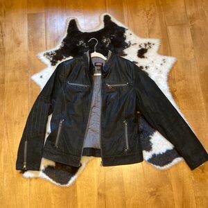 DANIER M/M Black Genuine Leather Jacket